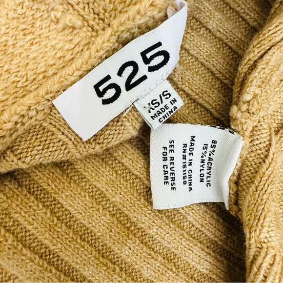 525 Neutral Ribbed Long Cardigan Sweater Size XS/Small - Picture 10 of 10